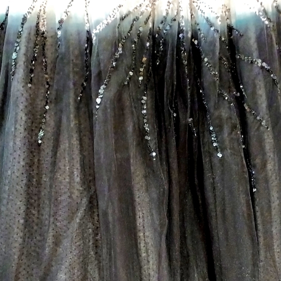 Wedding Gown MOB or SOB Custom Made Size M Beaded Ball Gown Modest Style Long - Picture 4 of 5